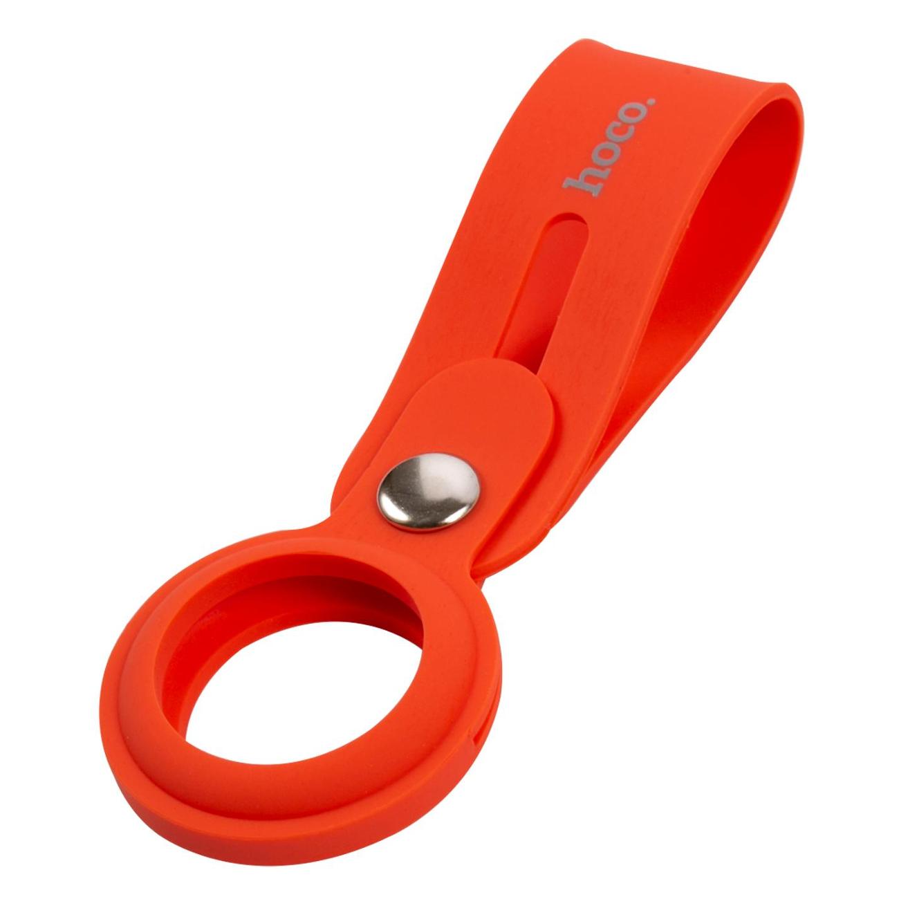 Чехол-подвеска для AirTag Hoco силикон красный