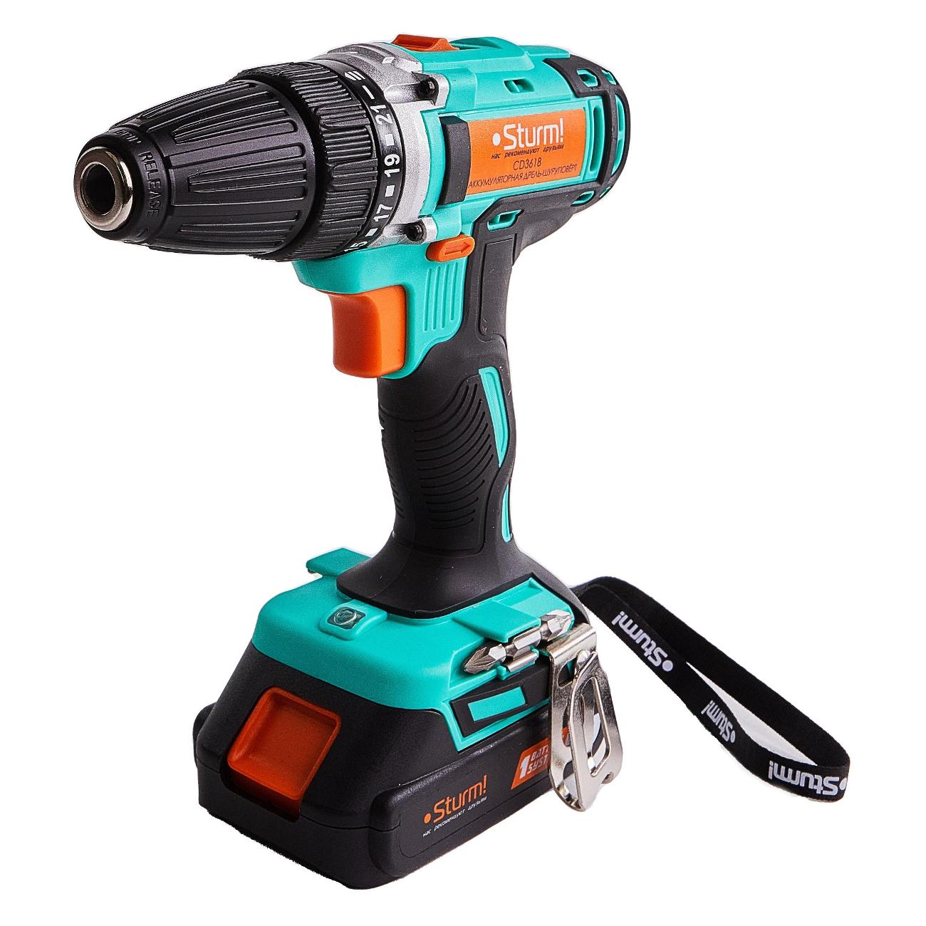 Шуруповерт аккумуляторный Sturm! CD3618 фото