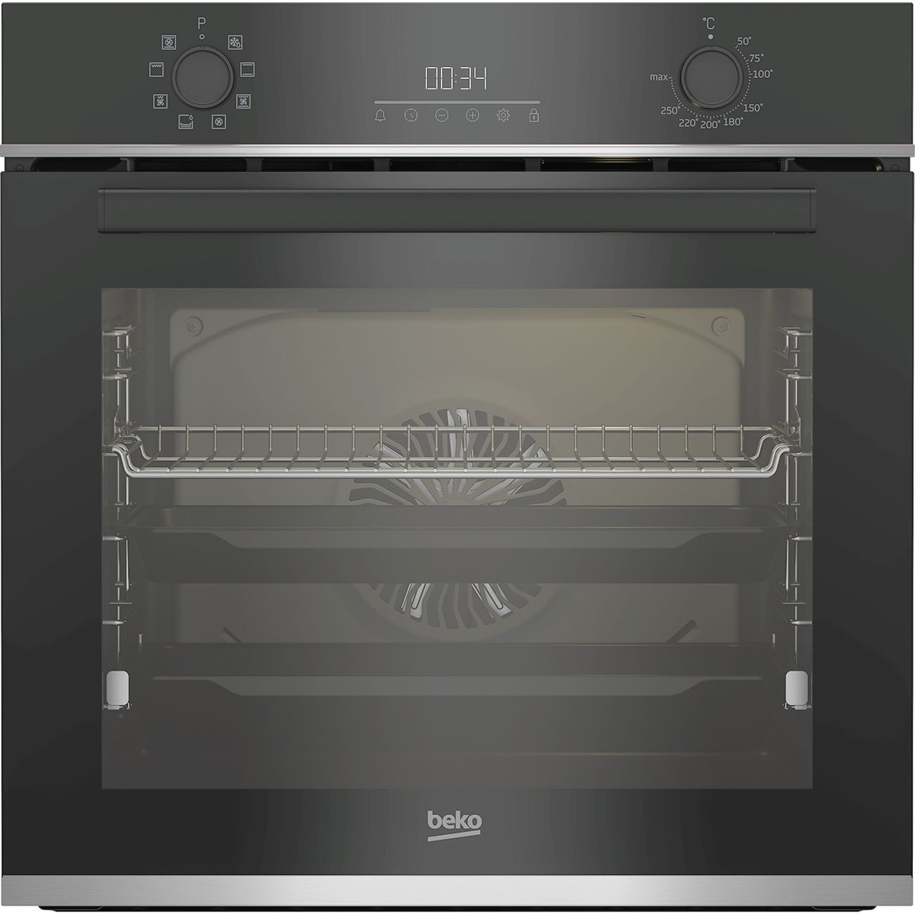 Электрический духовой шкаф Beko BBIR13300XC черный фото