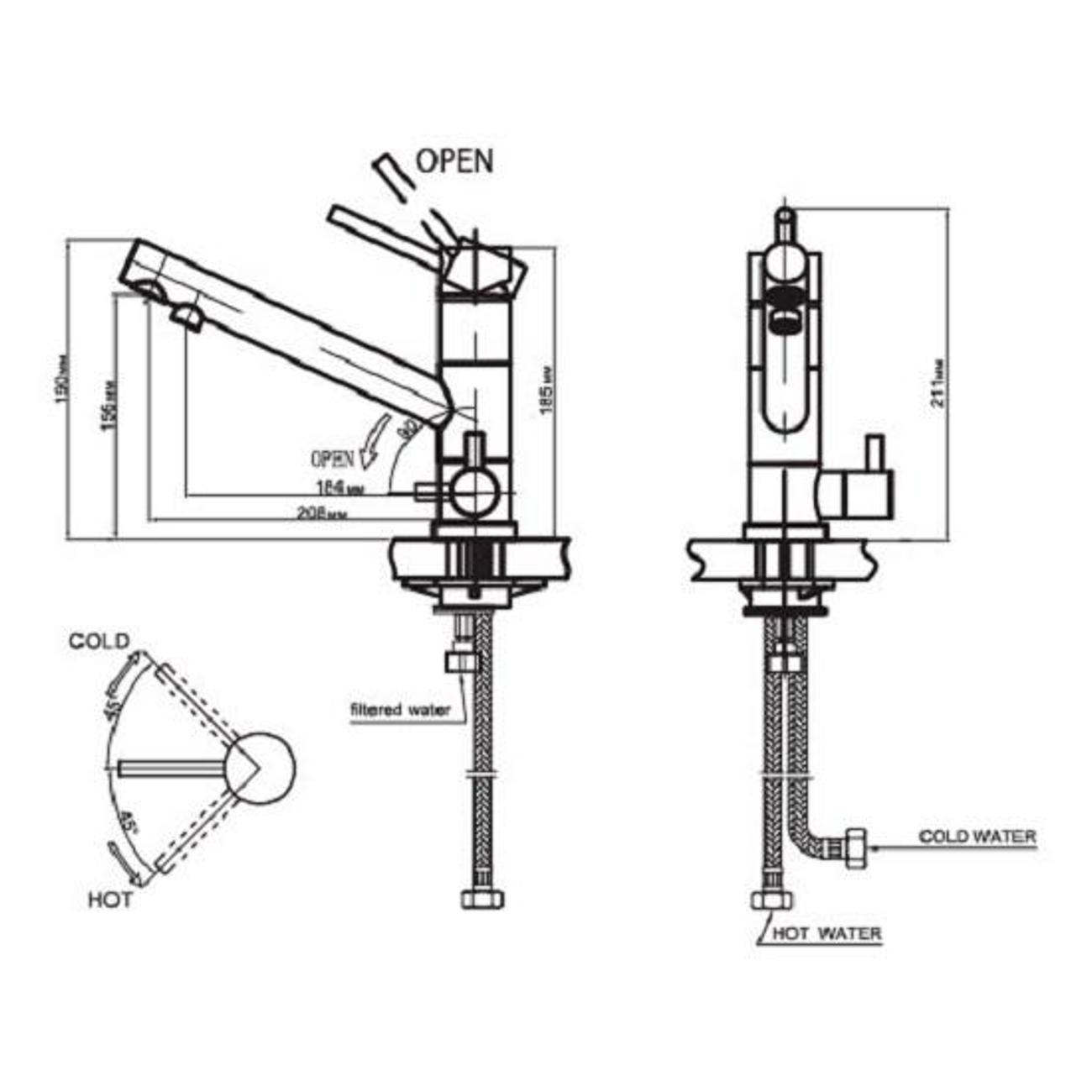 Смеситель Omoikiri Tonami-C (4994012)