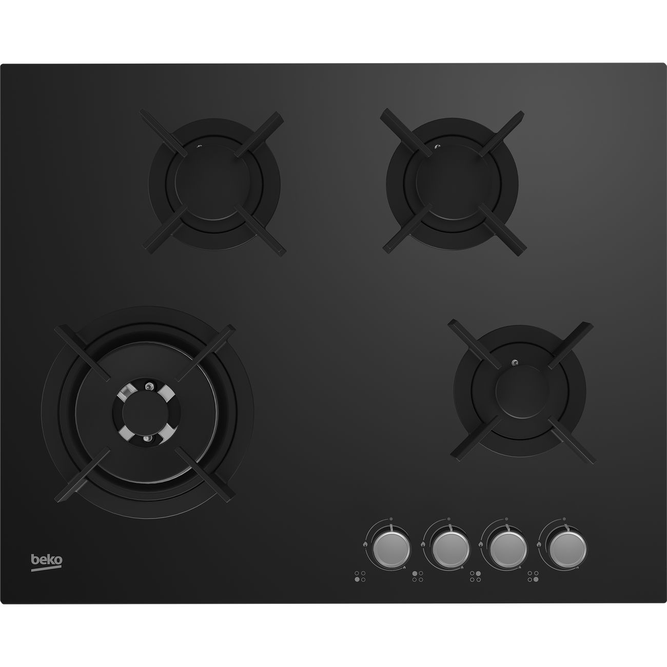 Встраиваемая газовая панель независимая Beko HINW 64229 S черная