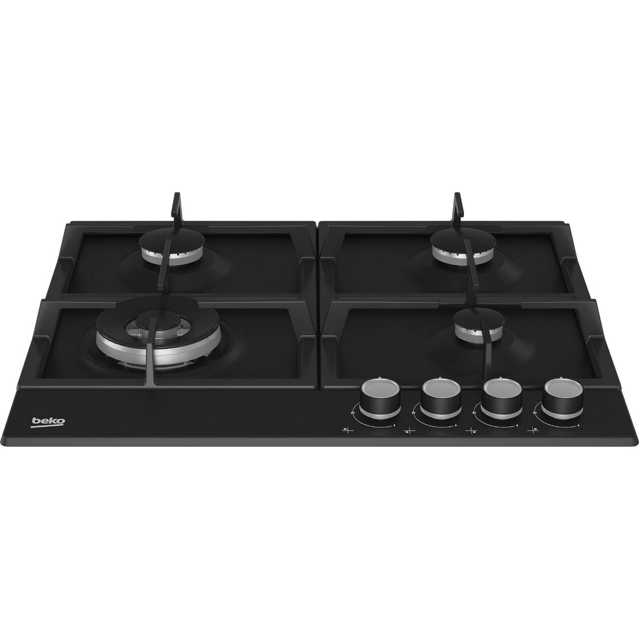 Встраиваемая газовая панель независимая Beko HIAW 64225 SB черная