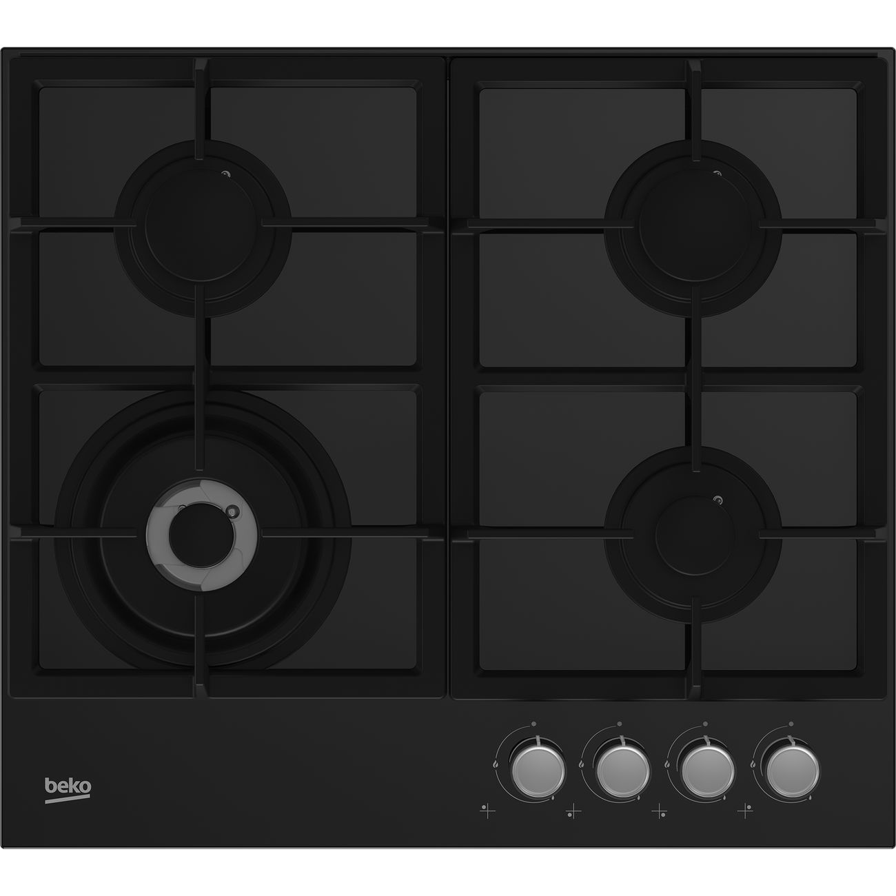 Встраиваемая газовая панель независимая Beko HILW 64225 S черная