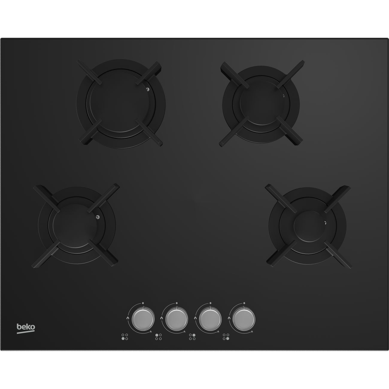 Встраиваемая газовая панель независимая Beko HING 642202 SB черная фото