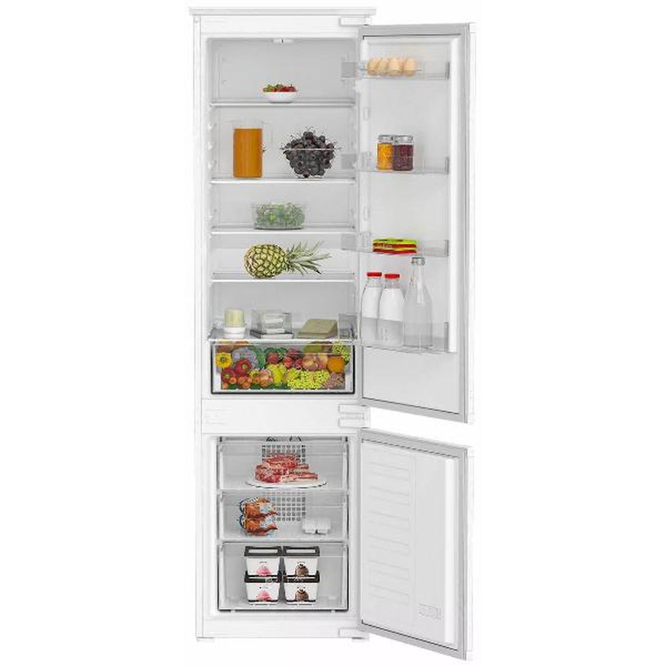 Встраиваемый холодильник комби Indesit IBH 20