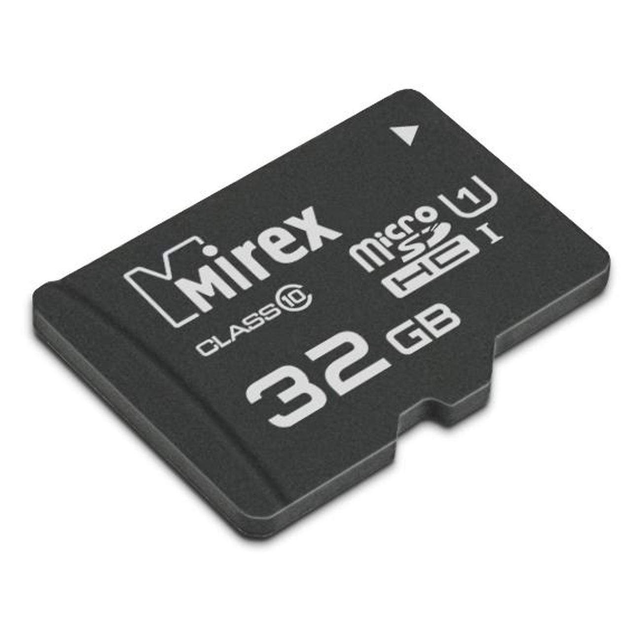 Карта памяти SDHC Micro Mirex microSDHC 32GB (UHS-I, U1, class 10)