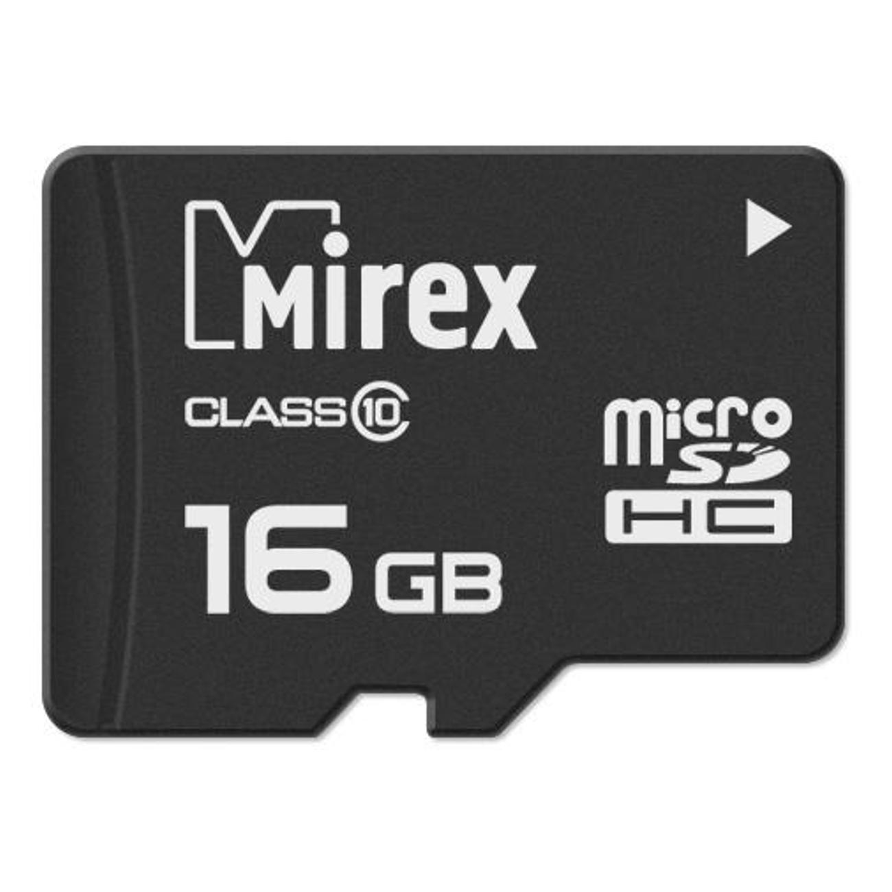 Карта памяти SDHC Micro Mirex microSDHC 16GB (class 10)