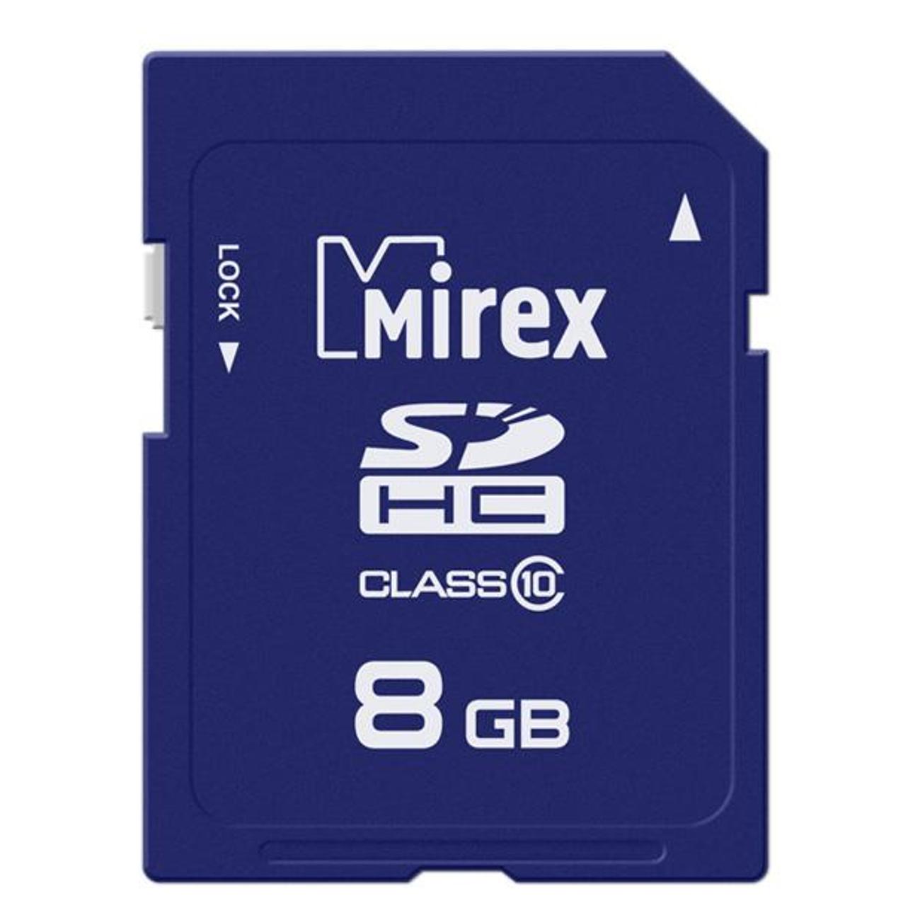 Карта памяти SDHC Micro Mirex SDHC 8GB (class 10)
