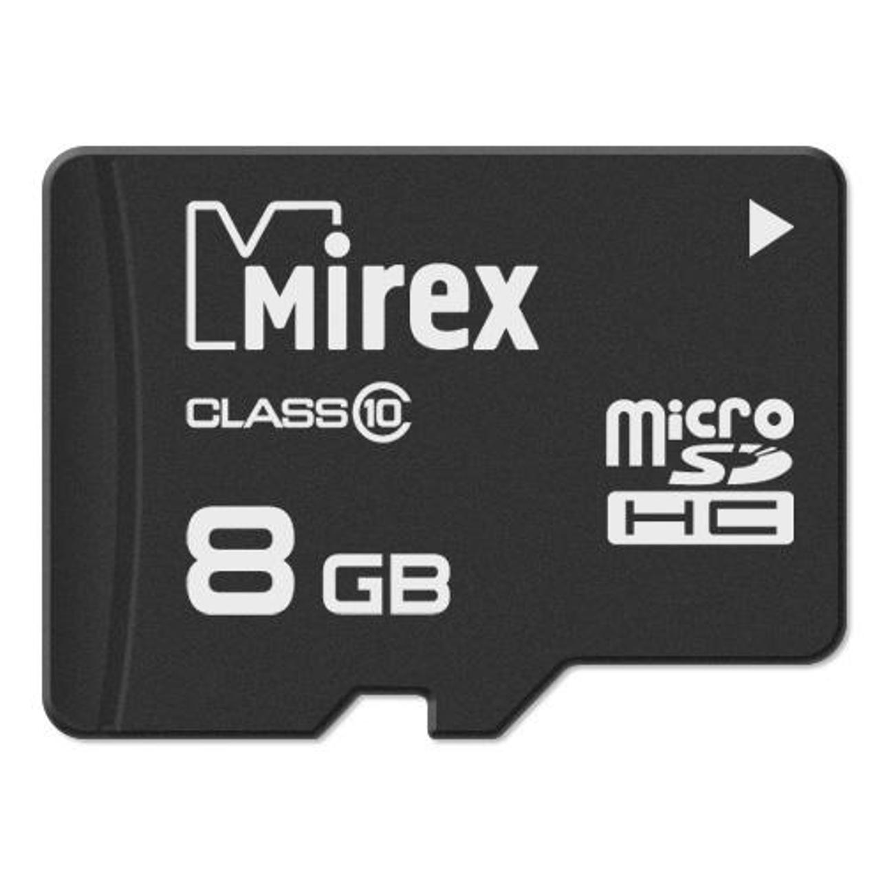 Карта памяти SDHC Micro Mirex microSDHC 8GB (class 10)