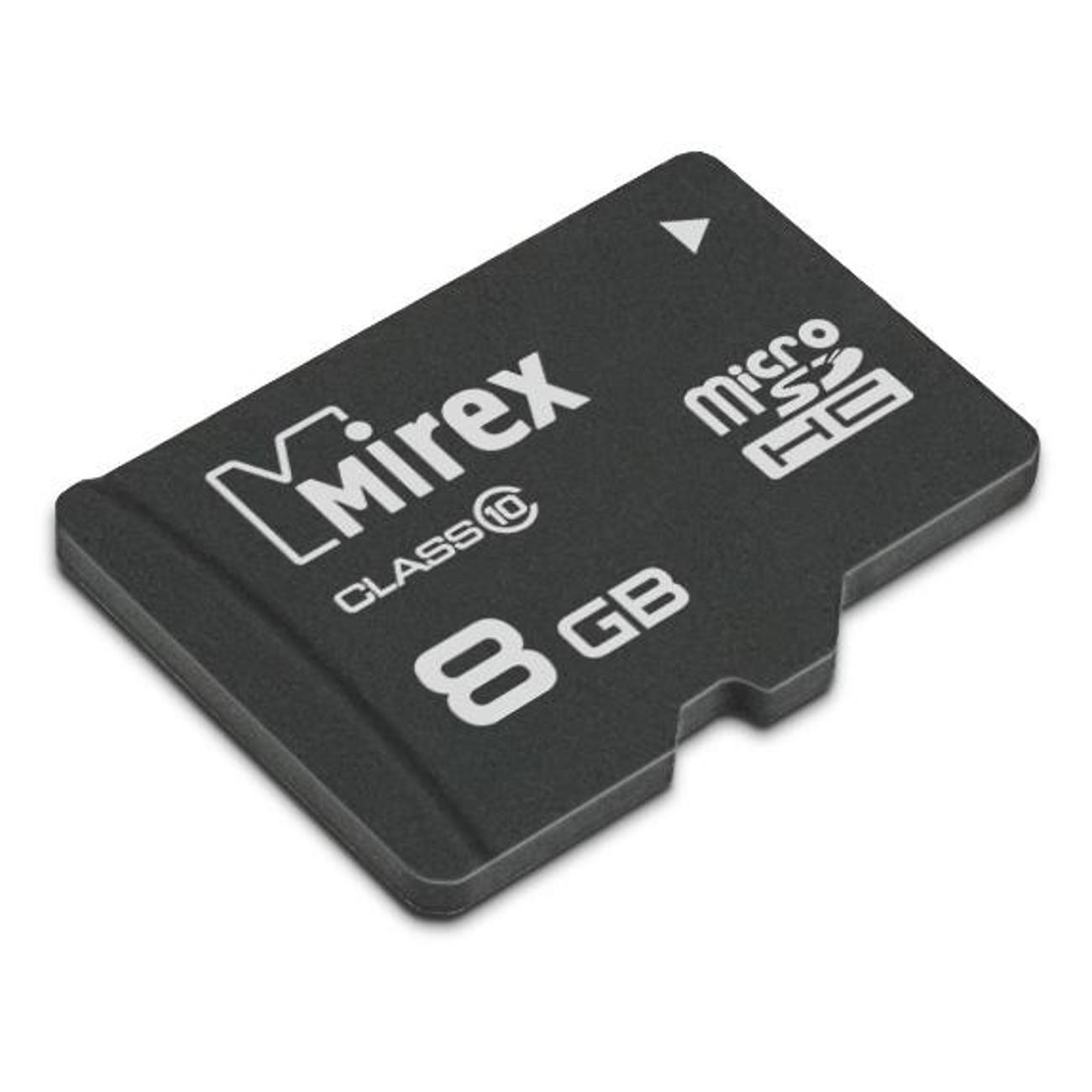 Карта памяти SDHC Micro Mirex microSDHC 8GB (class 10)