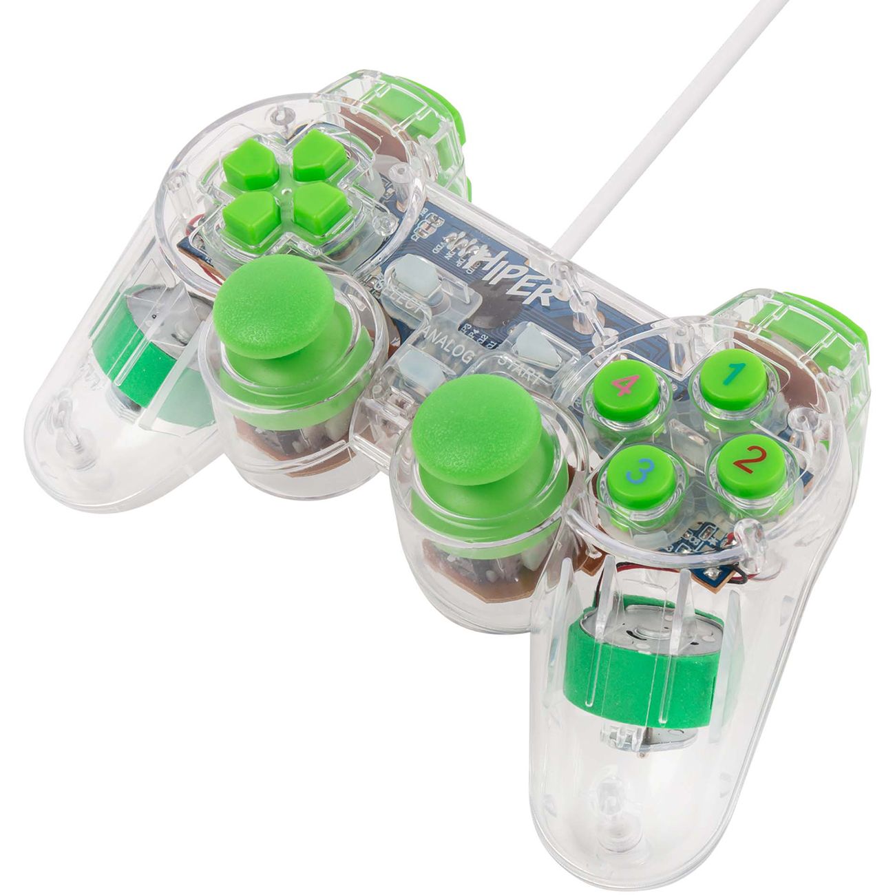 Геймпад HIPER GMP-006 Transparent+Green