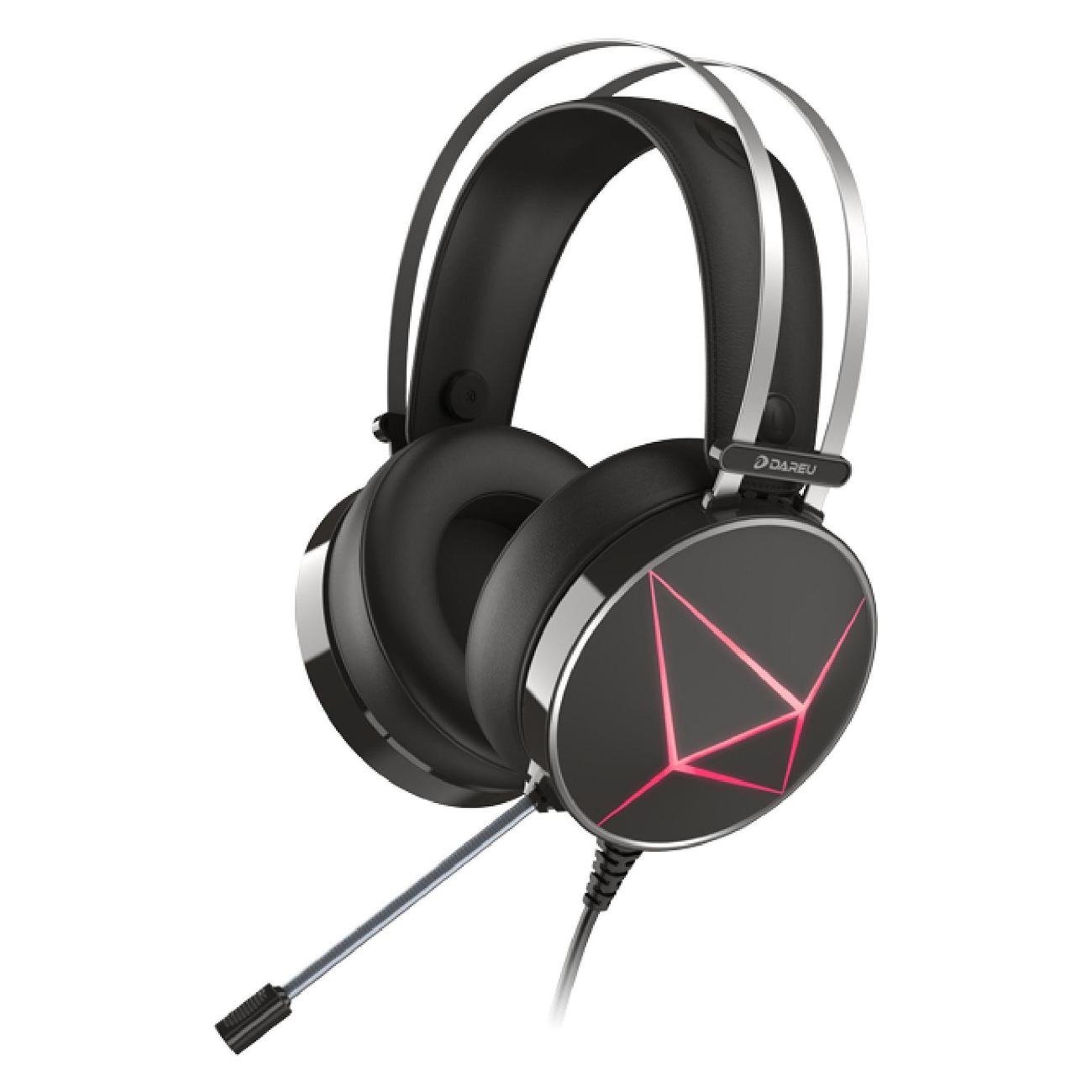 Игровые наушники проводные Dareu EH722X Black фото