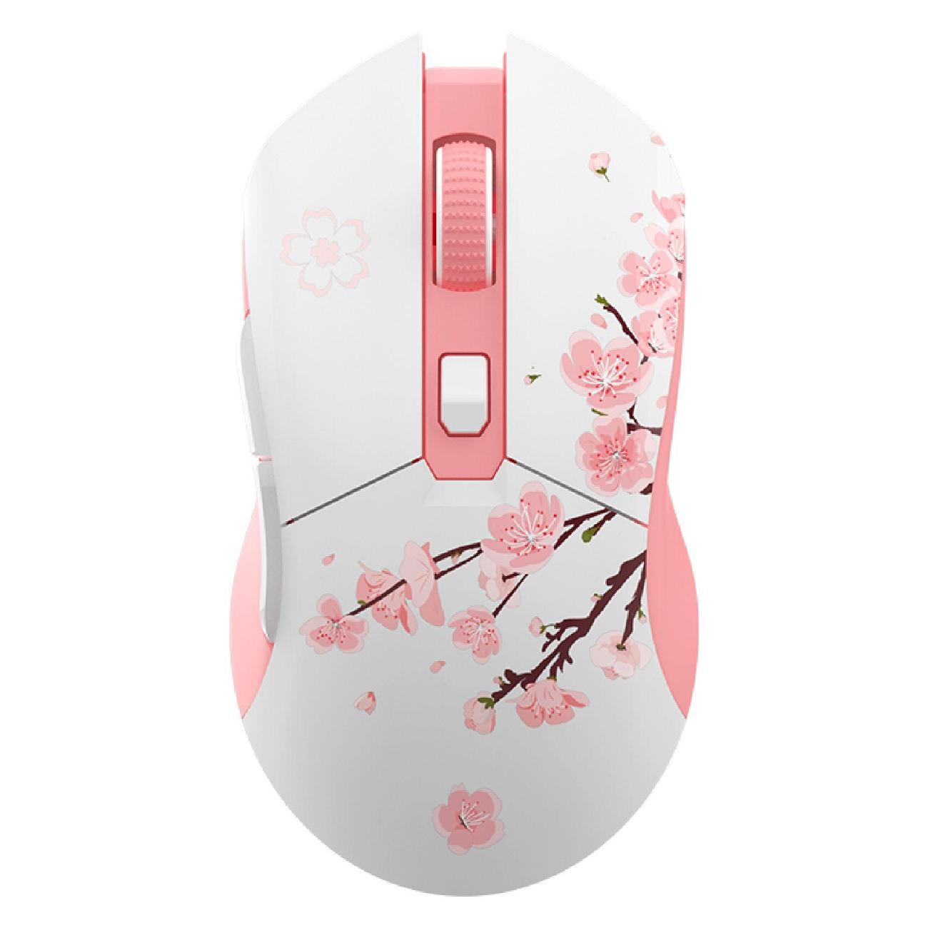 Игровая мышь беспроводная Dareu EM901X Sakura розовый