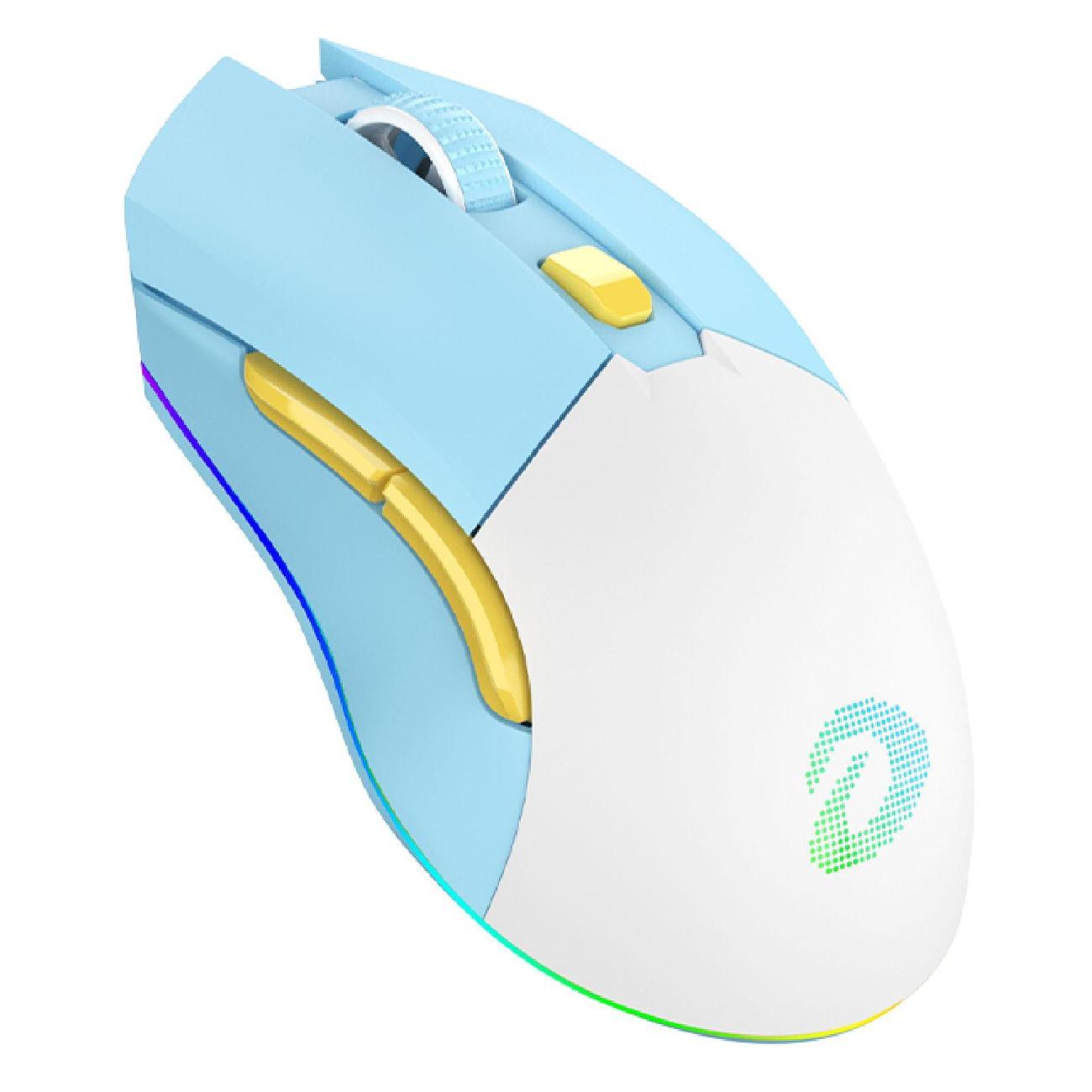 Игровая мышь беспроводная Dareu EM901X Light белый