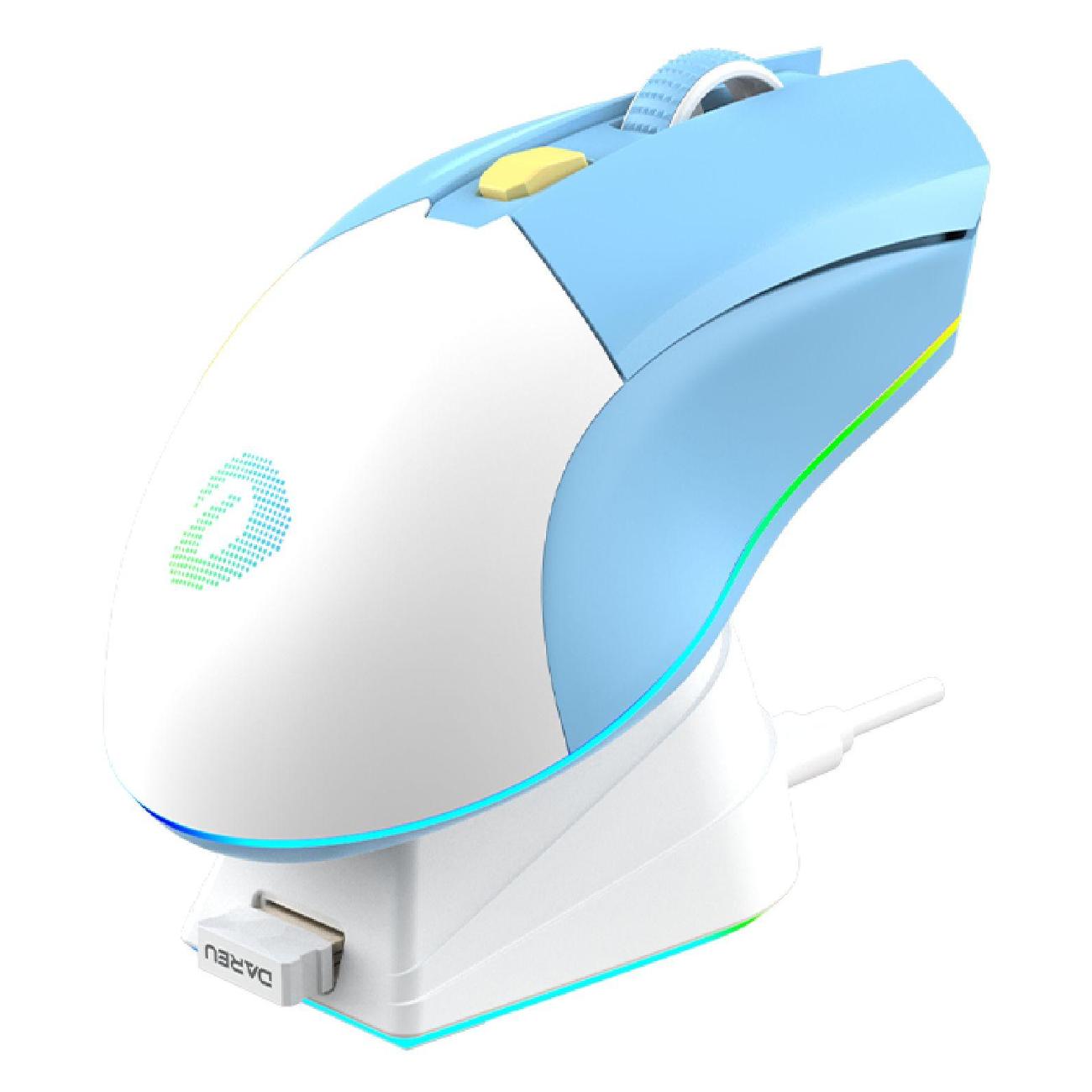 Игровая мышь беспроводная Dareu EM901X Light белый