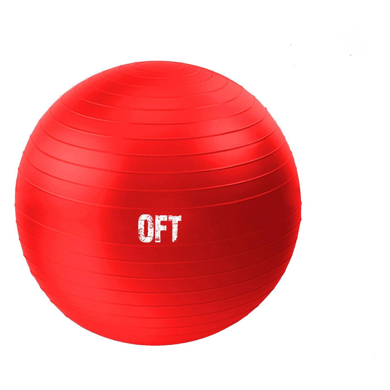Фитбол Original FitTools FT-GBR-65RD красный