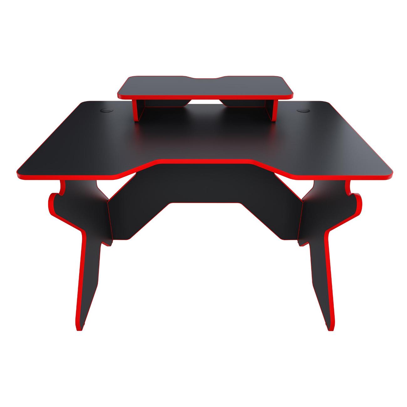 Стол компьютерный игровой VMMGAME SPACE 120 DARK красный с подставкой BASE