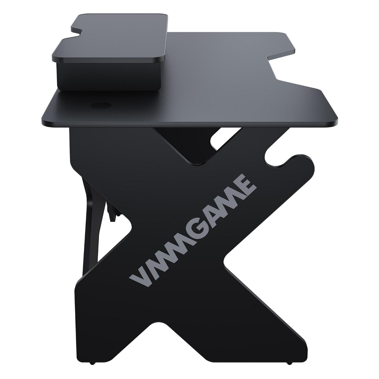 Стол компьютерный игровой VMMGAME SPACE 120 DARK черный с подставкой BASE