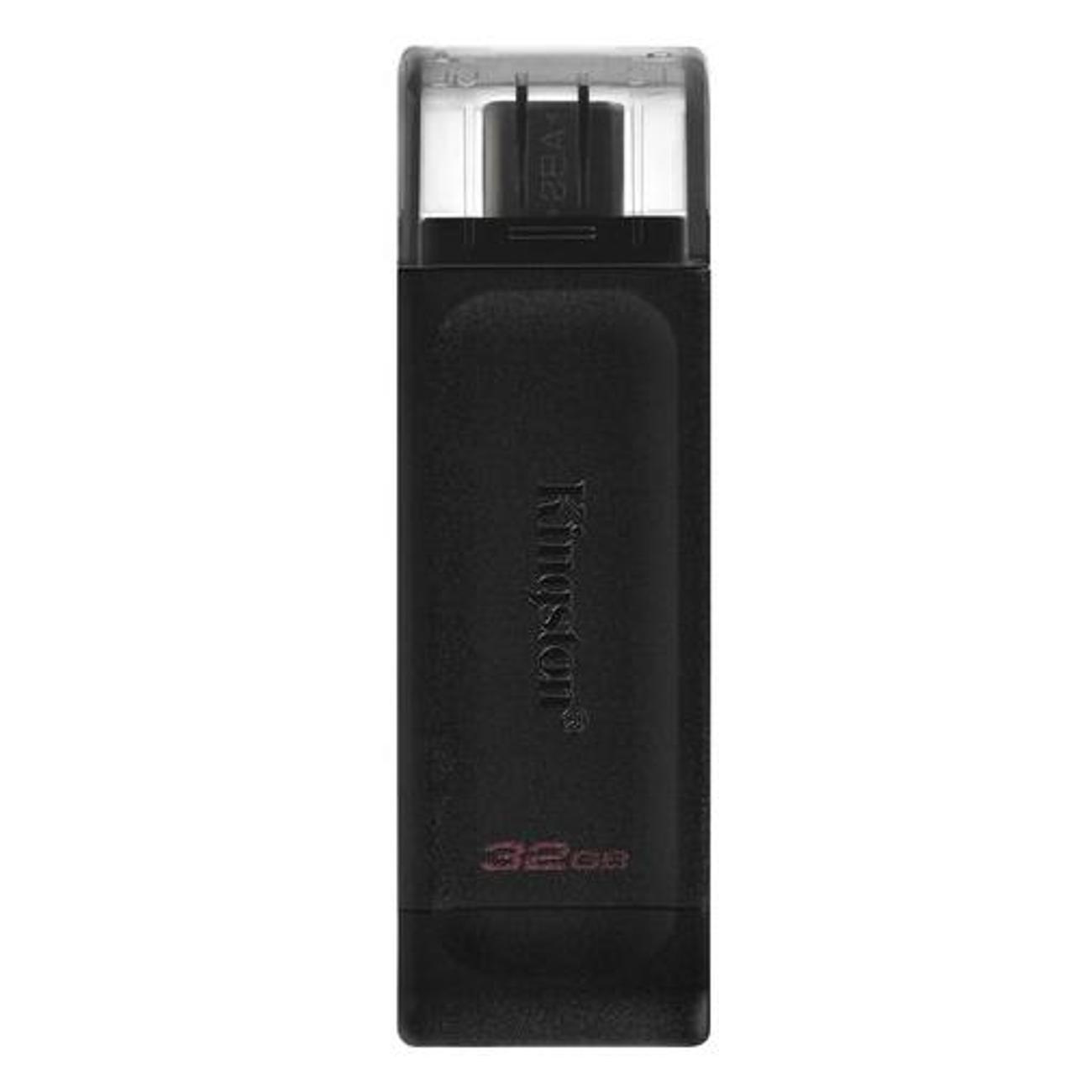Флэш диск Kingston DataTraveler 70 32GB Type-C USB3.2 черный