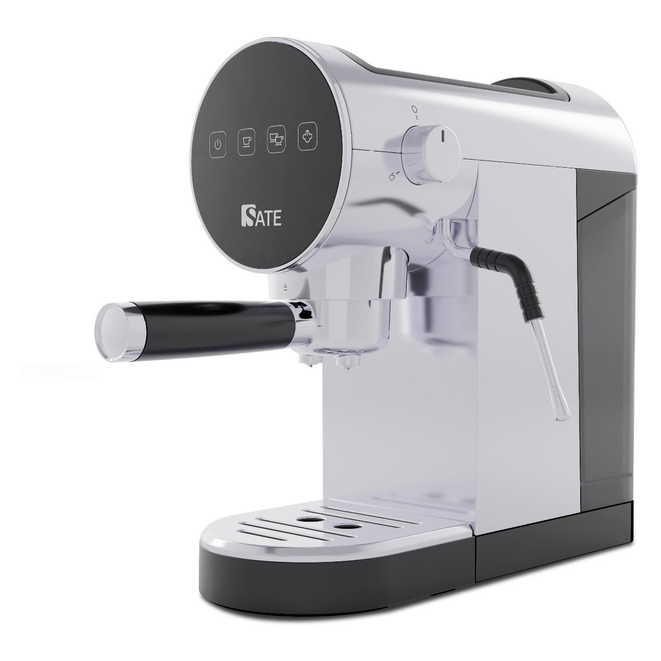 Кофеварка рожкового типа SATE GT-100 серебристый