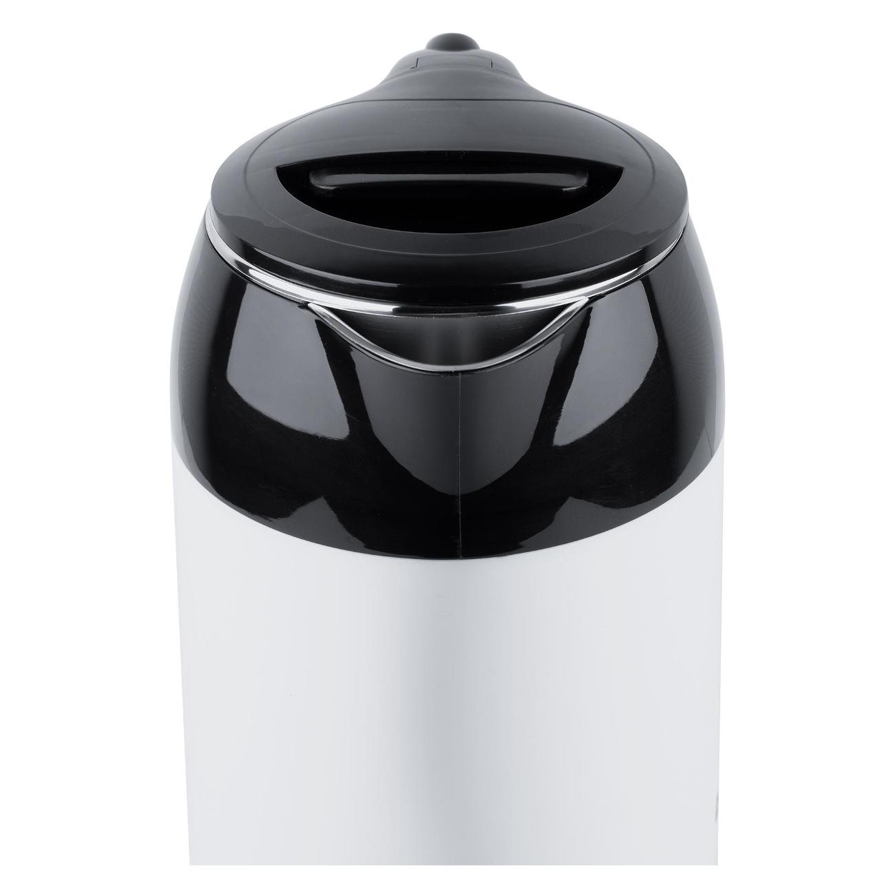 Электрочайник BBK EK1709P&nbsp; черный/белый