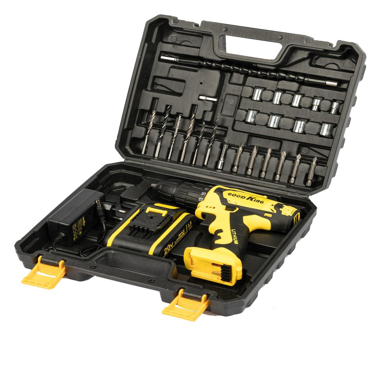 Шуруповерт GOODKING 28 предметов EK-200228