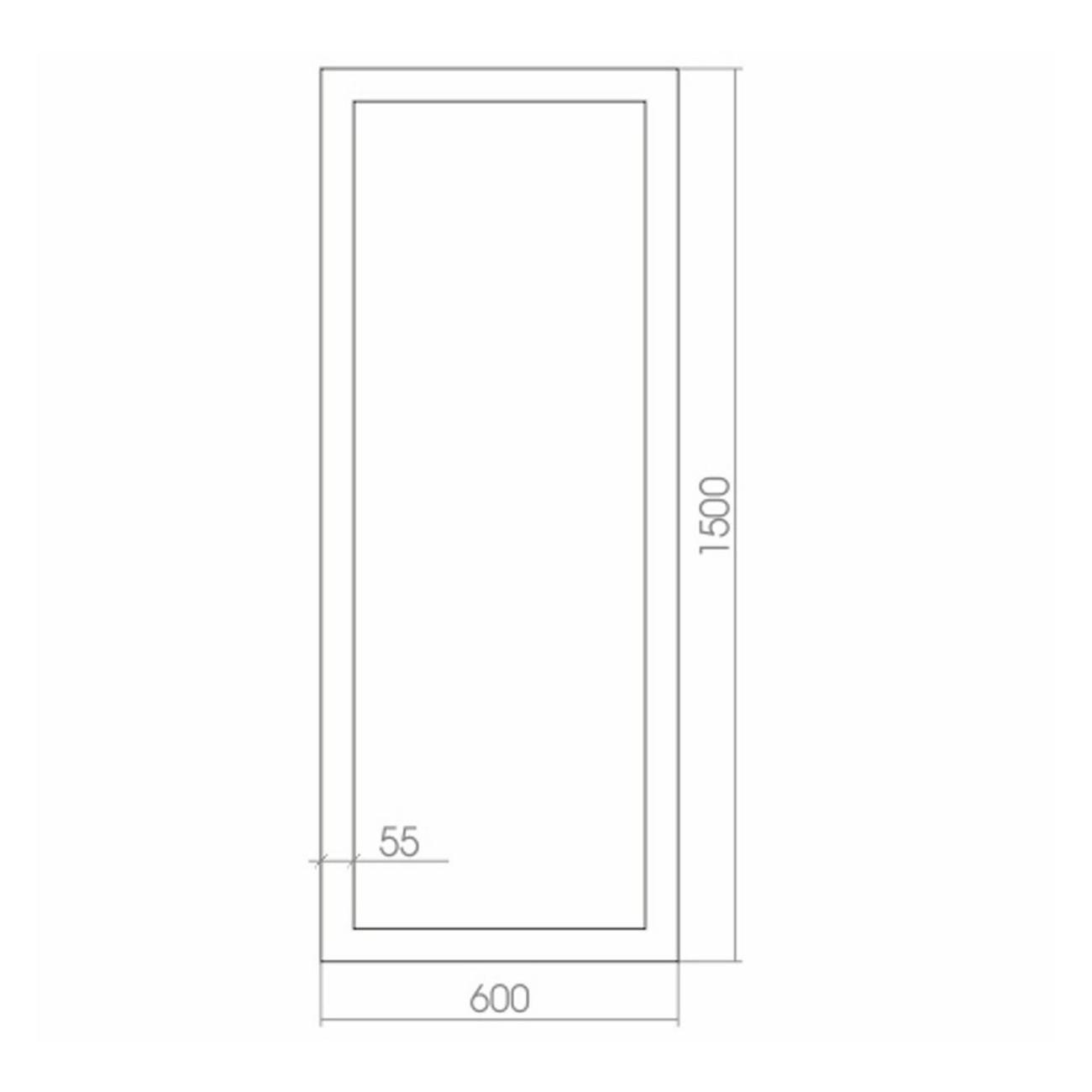 Зеркало настенное MIXLINE Эфес 600*1500
