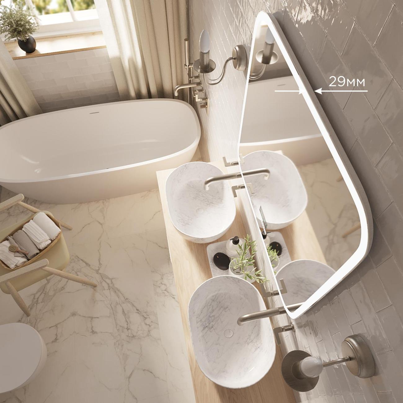 Зеркало настенное MIXLINE Стив-6 800*680