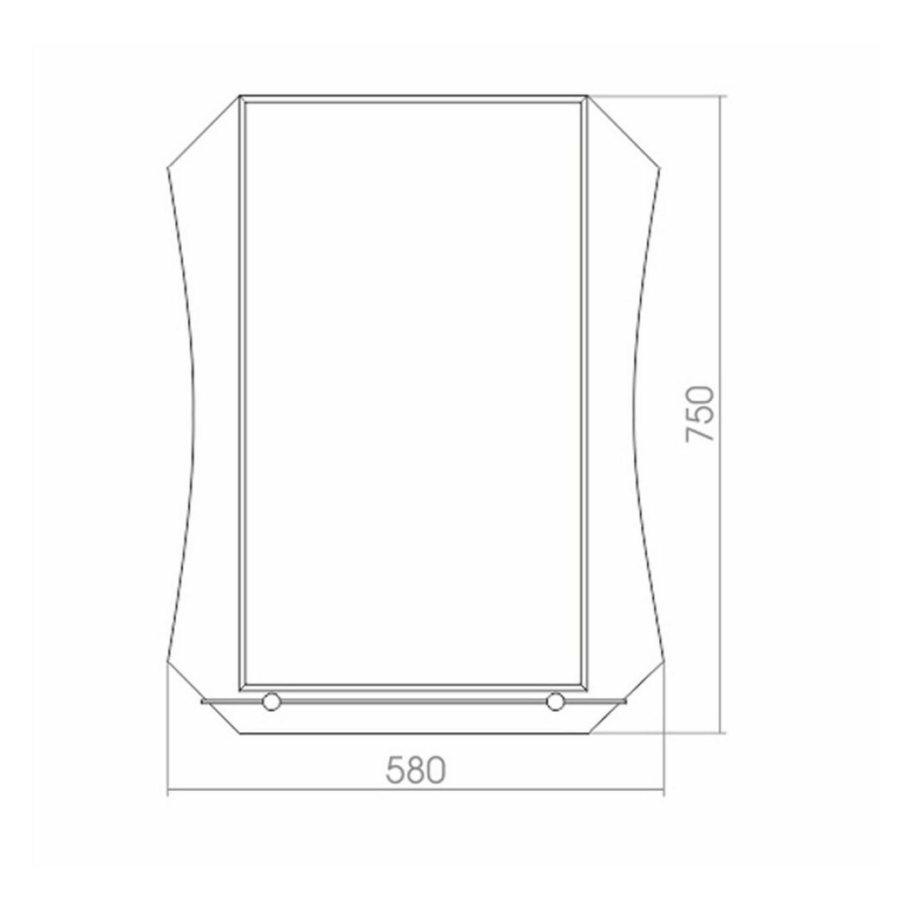 Зеркало настенное MIXLINE Тоскана 580*750
