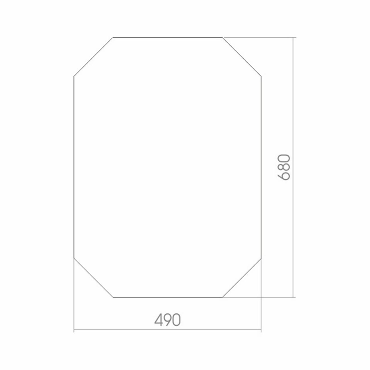Зеркало настенное MIXLINE Атлант 495*685