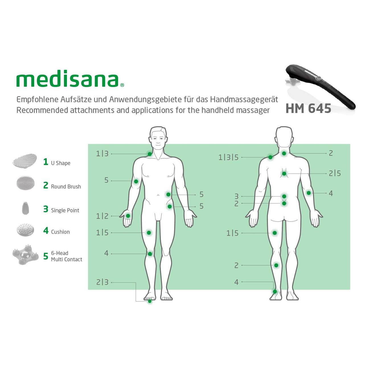 Вибромассажер для тела Medisana HM 645