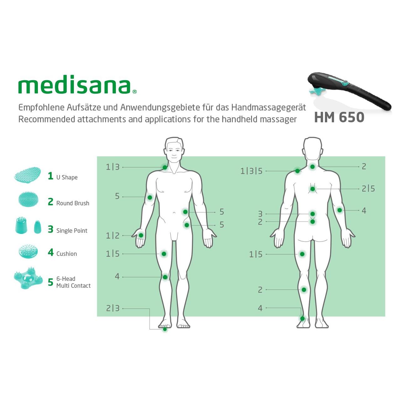 Вибромассажер для тела Medisana HM 650