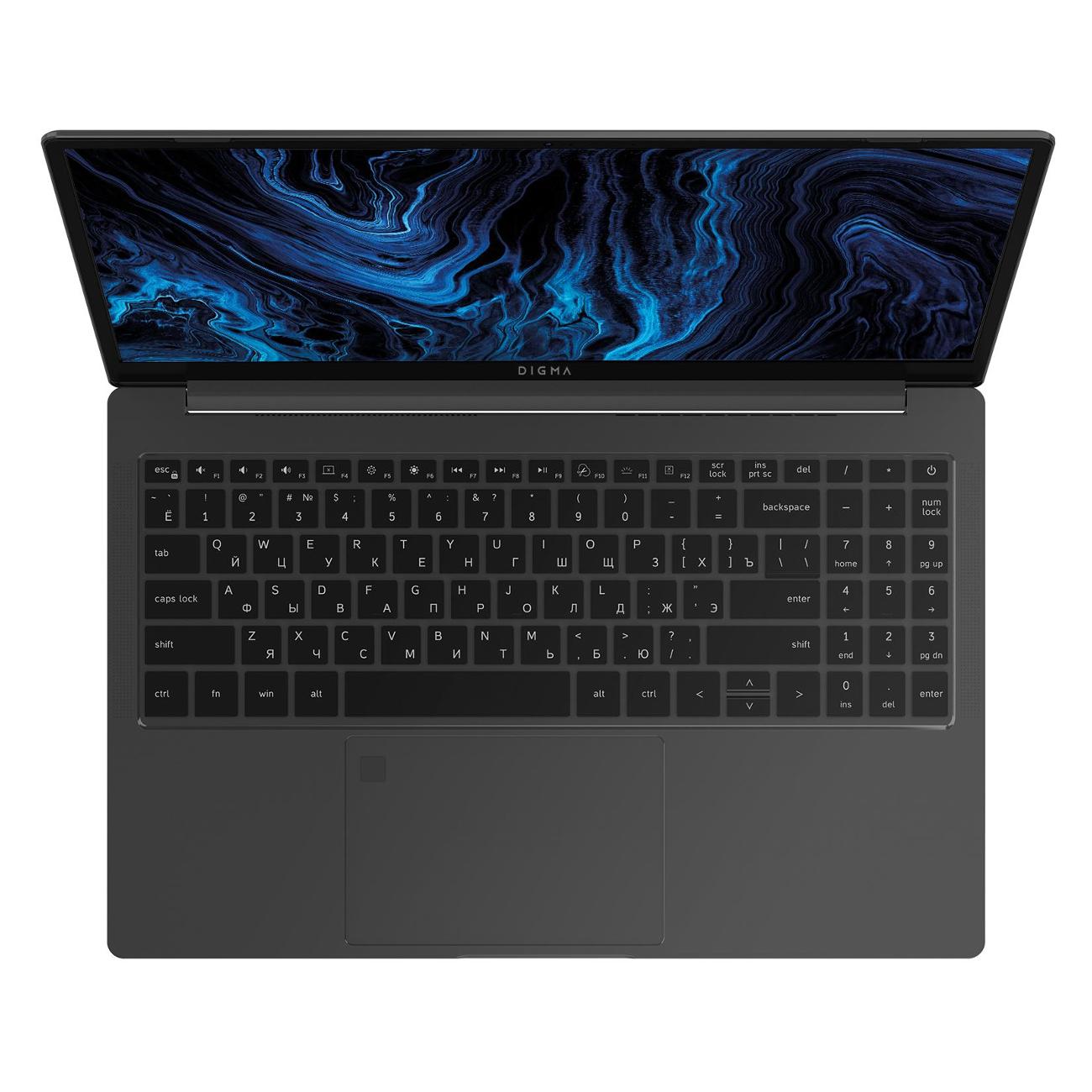 Ноутбук Digma Pro Sprint M/15.6"/AMD Ryzen 7 3700U/8/256/Win/серый