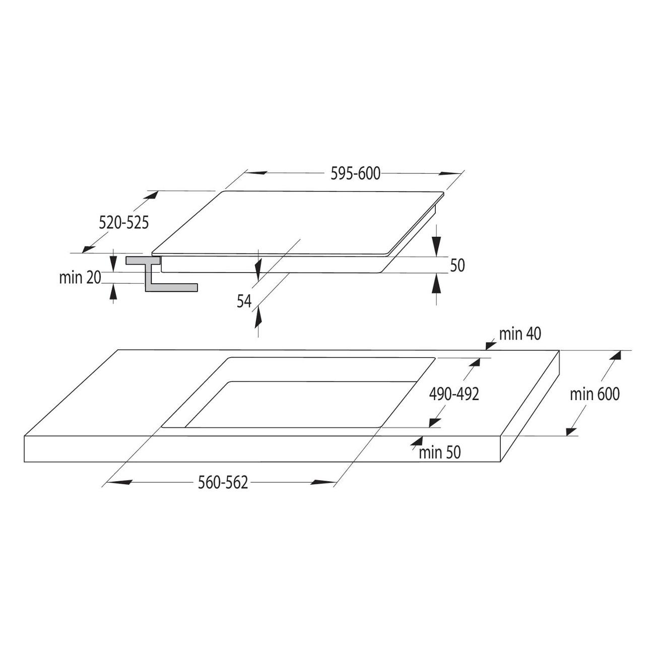 Встраиваемая индукционная панель независимая Gorenje IS646BG