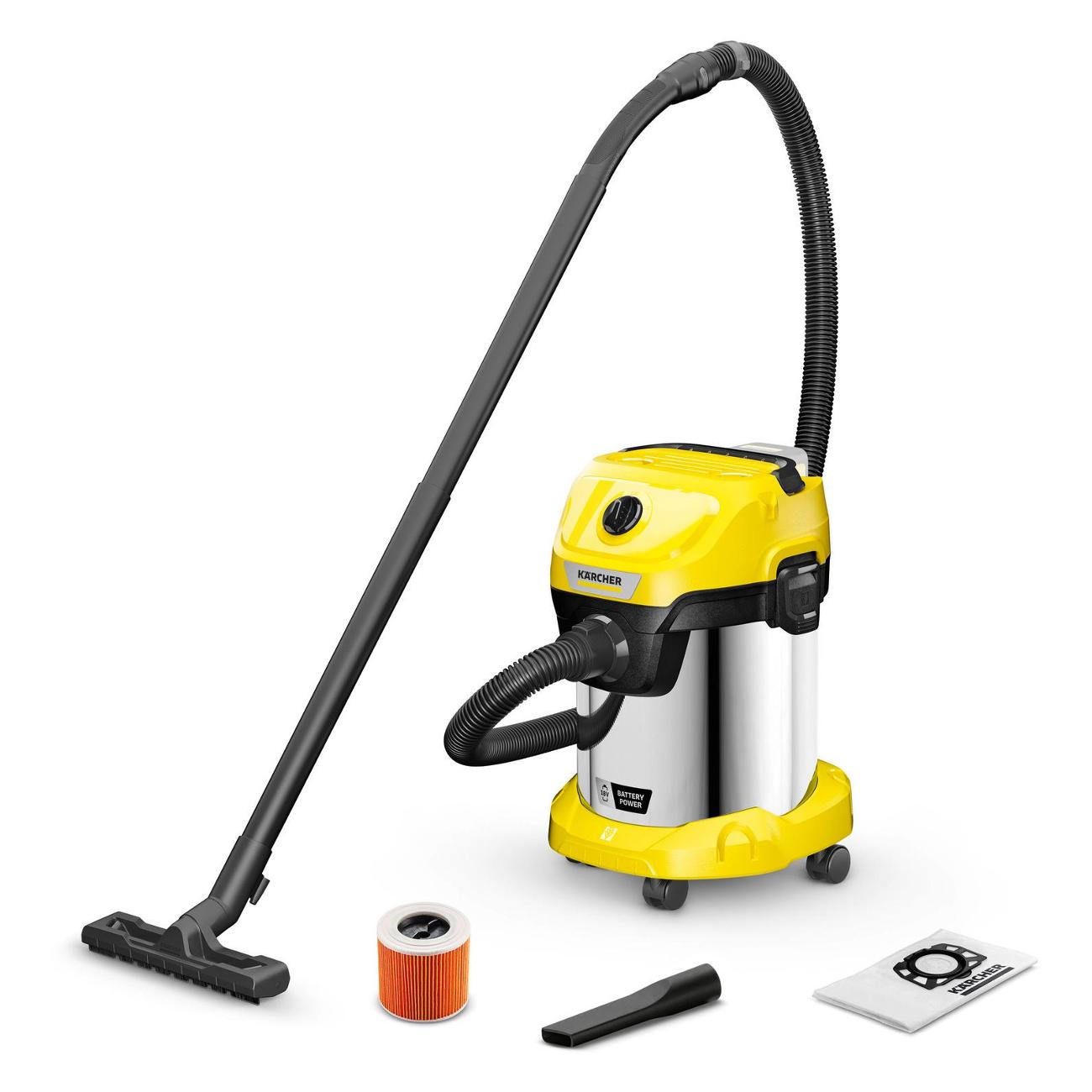 Пылесос аккумуляторный Karcher WD 3-18 S V-17/20