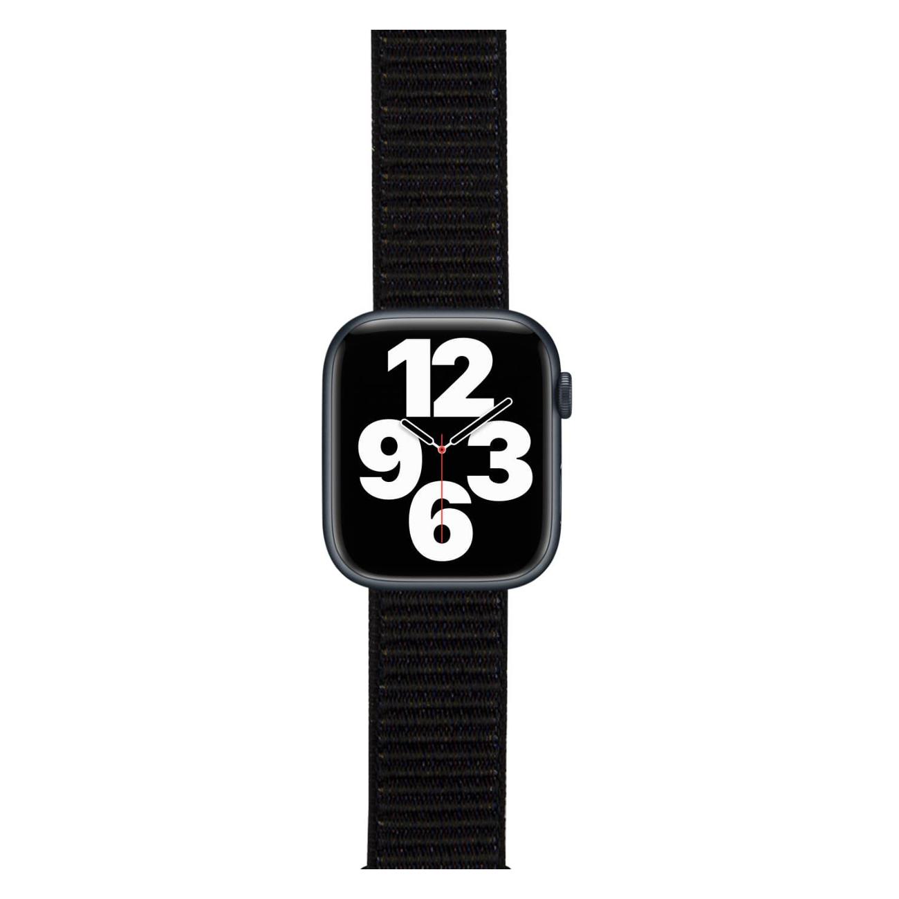 Ремешок для смарт часов Red Line нейлон&nbsp;42-44mm&nbsp;(S3-S8/SE/Ultra)&nbsp;№17&nbsp;Black