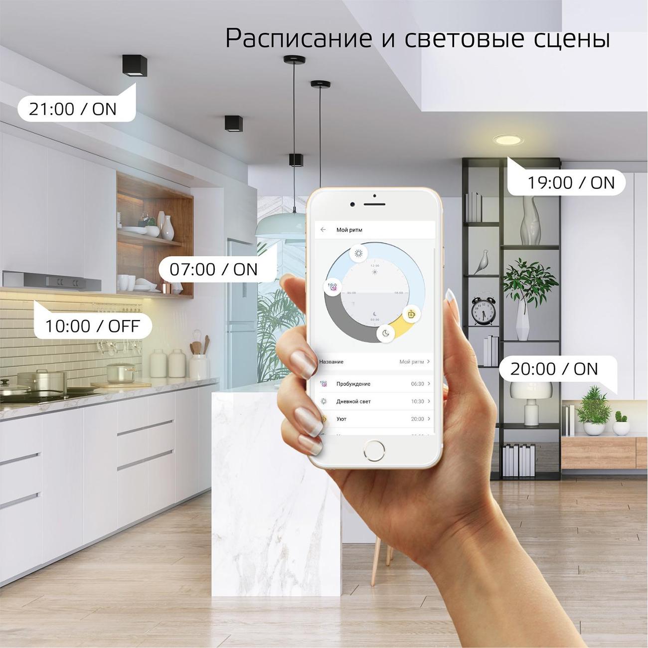 Умный светильник Gauss SmartHome 35W 2800лм ССT DIM