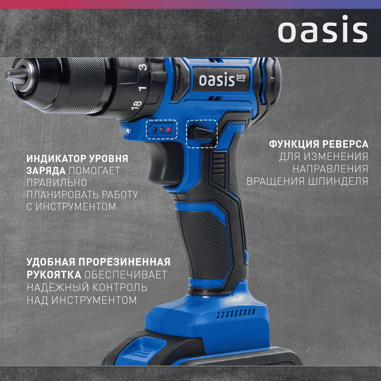 Шуруповерт аккумуляторный Oasis Pro ASU-12V Pro(J)