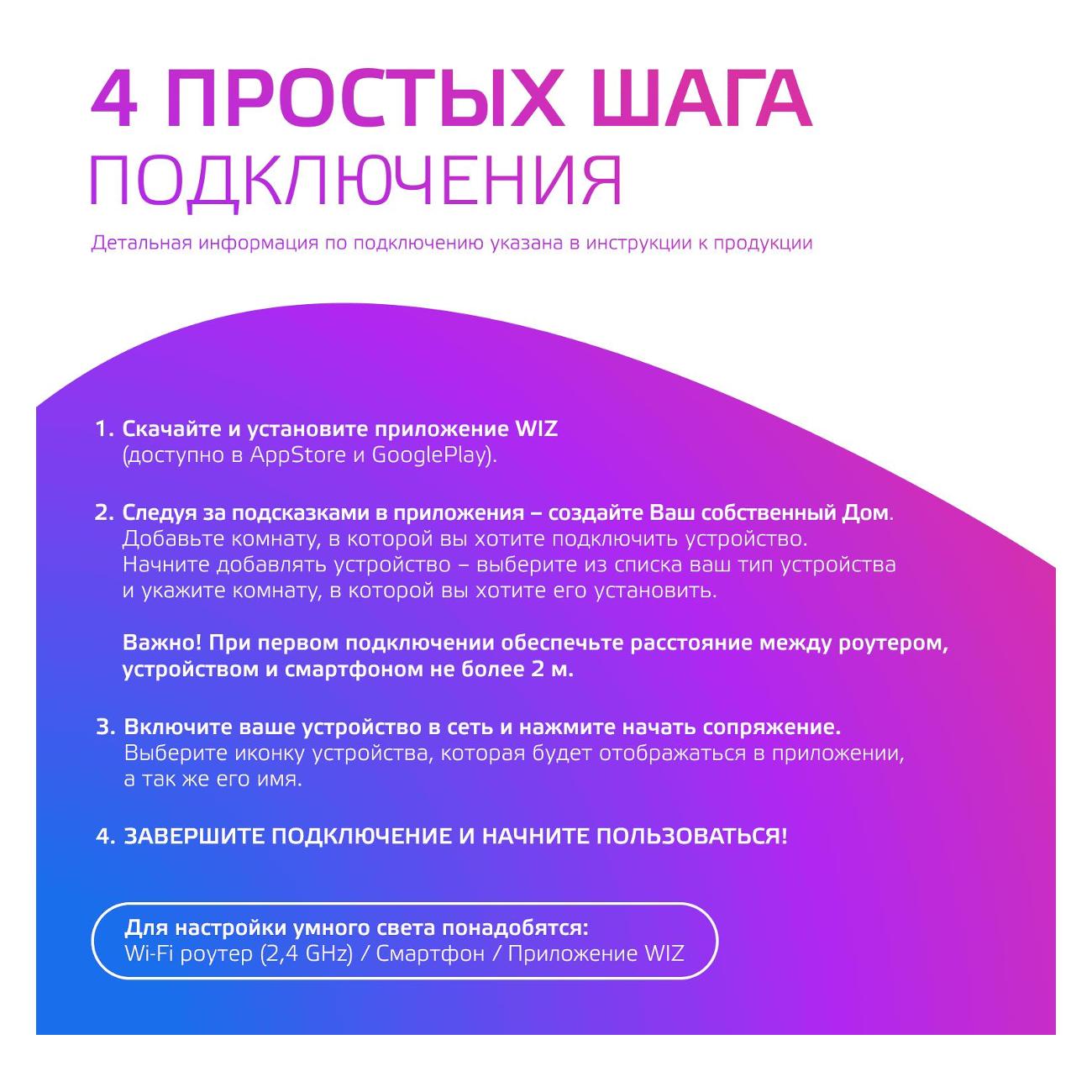 Умная лампочка Gauss Smart Home RGBW E27 A60 8.5W (1170112)