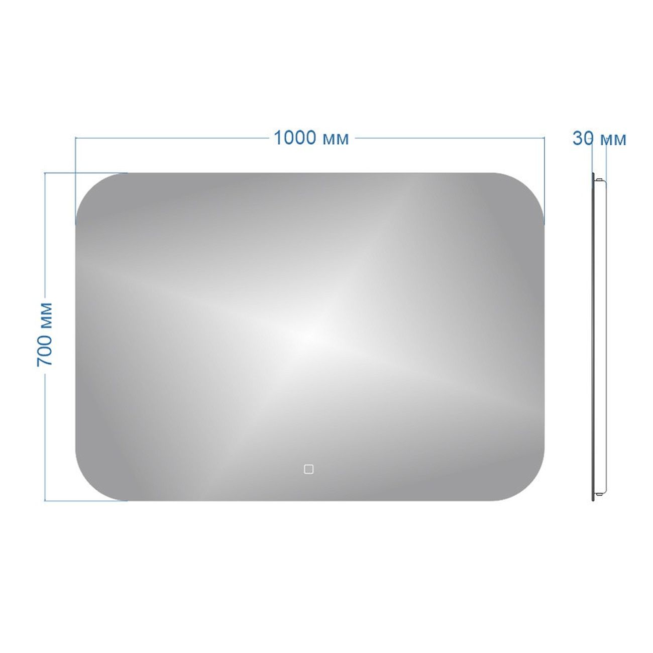 Зеркало настенное Teymi Solli Oreol 100