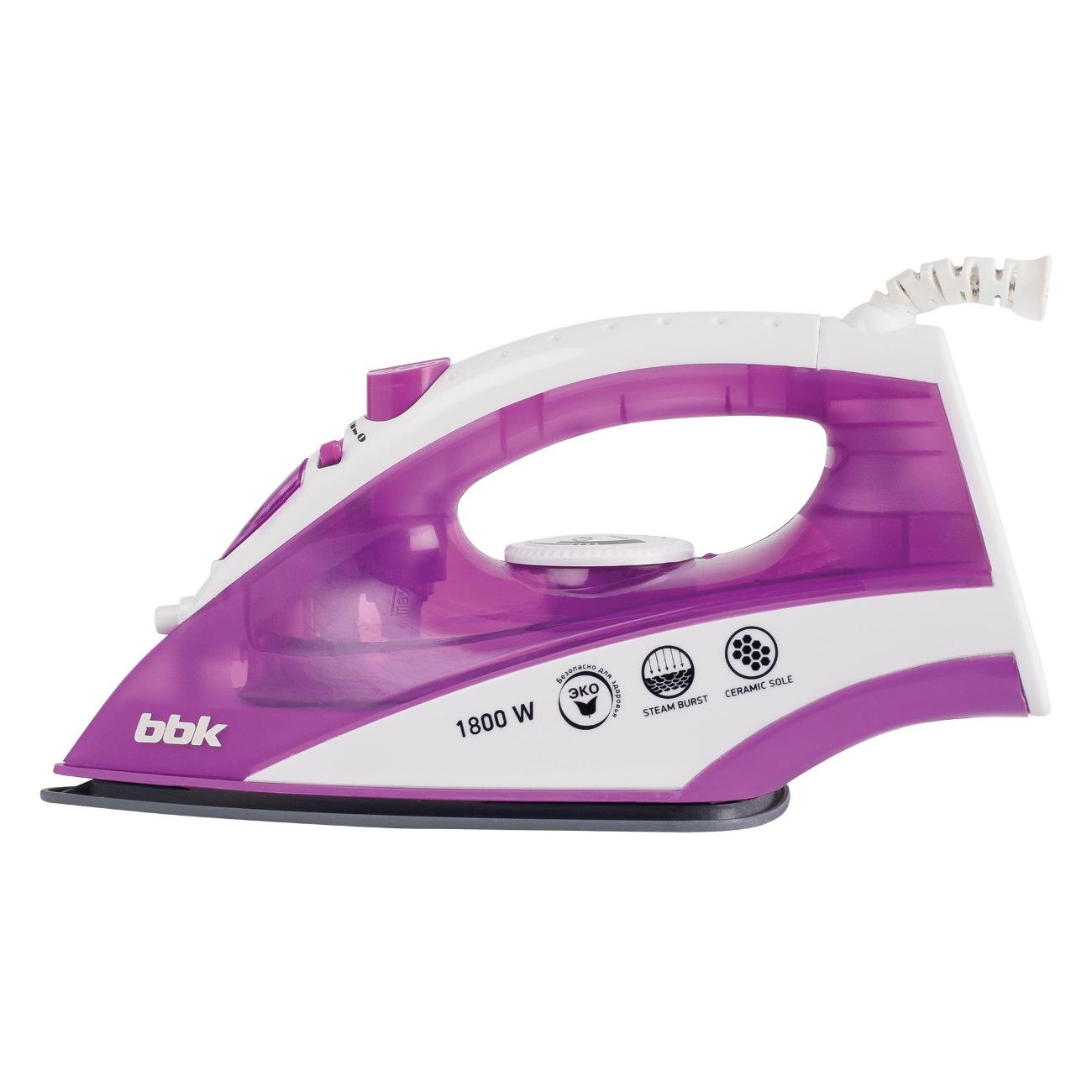 Утюг BBK ISE-1802 фиолетовый фото