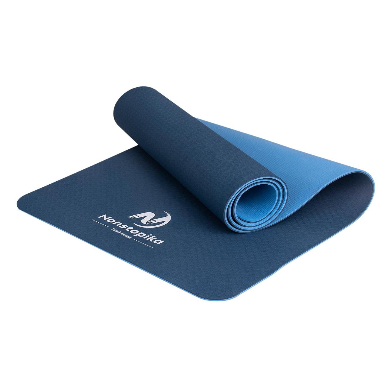 Коврик для йоги Nonstopika yoga_mat4 синий