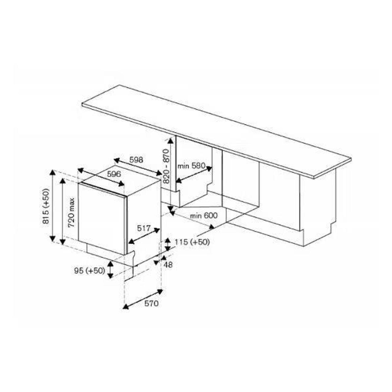 Встраиваемая посудомоечная машина Bertazzoni DW6083PRT