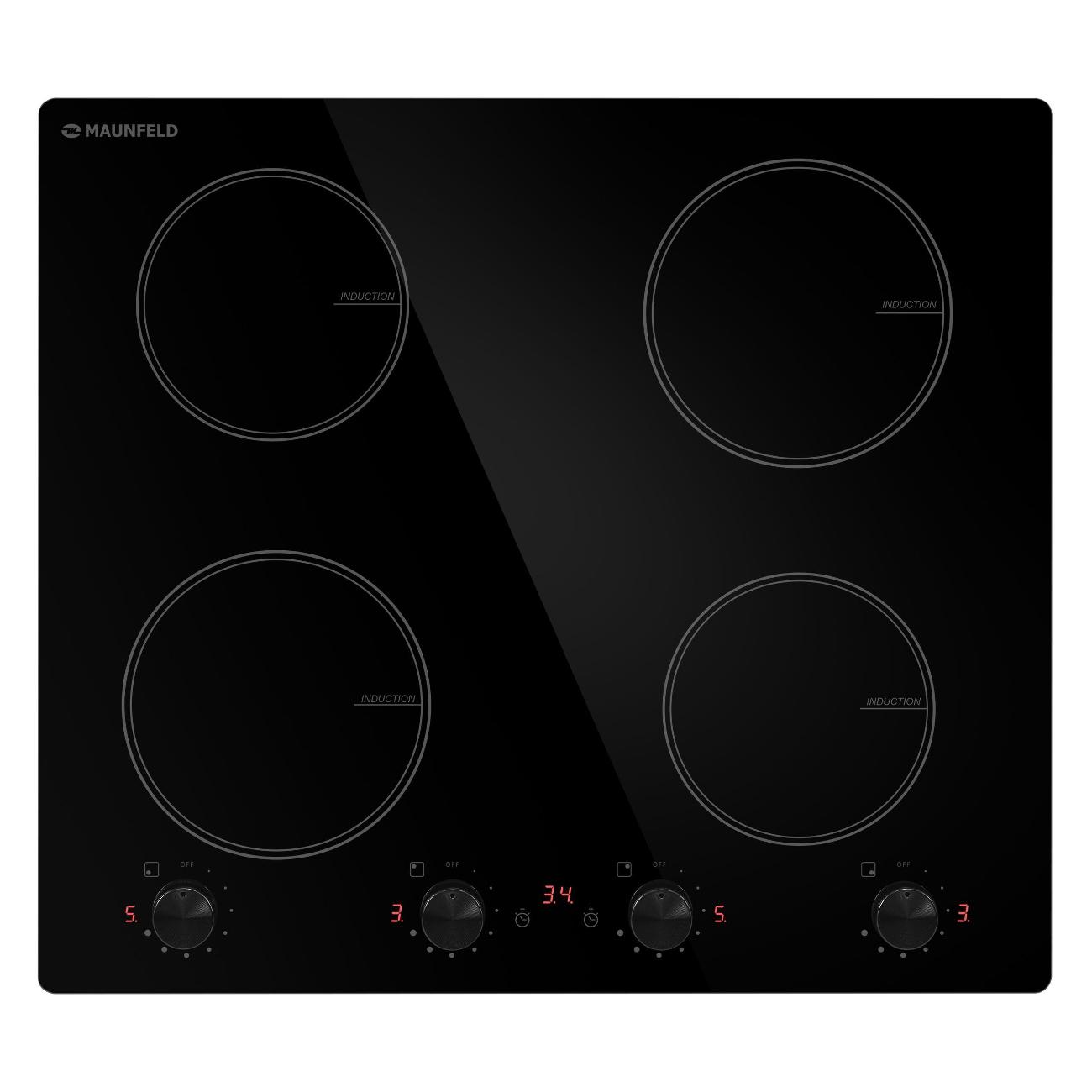 Встраиваемая индукционная панель независимая Maunfeld CVI594MBK2 фото