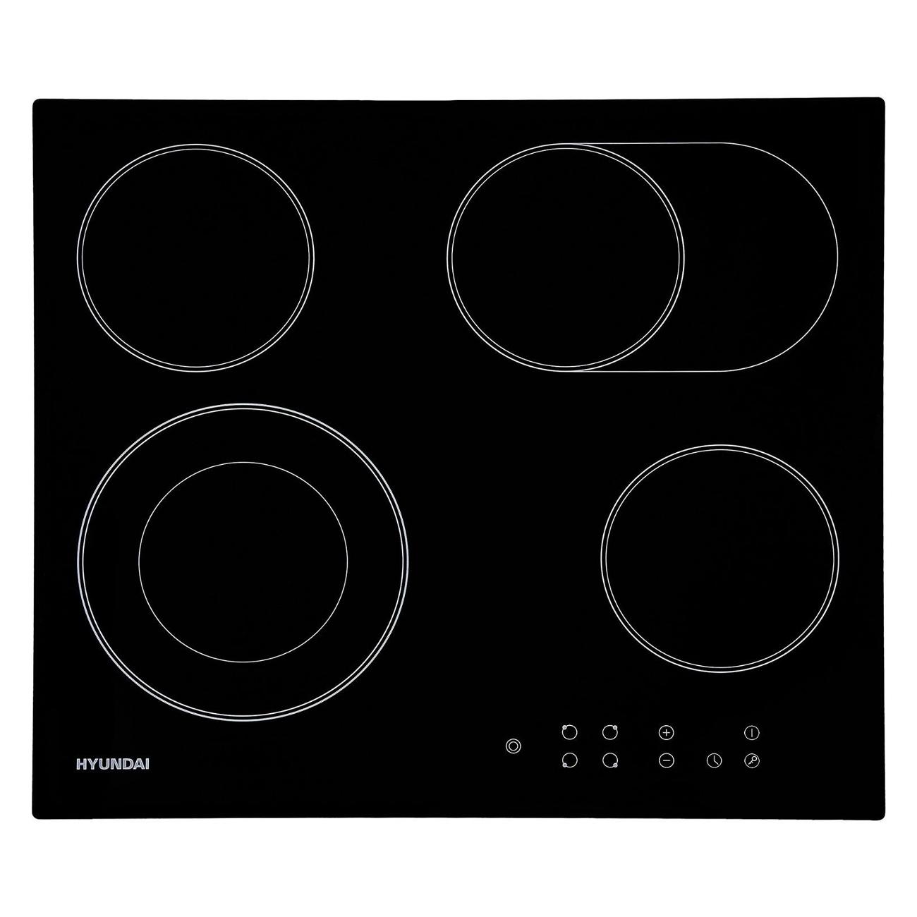 Встраиваемая электрическая панель Hyundai HHE 6670 BG