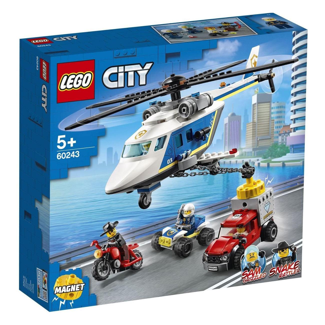 Конструктор Lego City Police Погоня на полиц.вертолёте