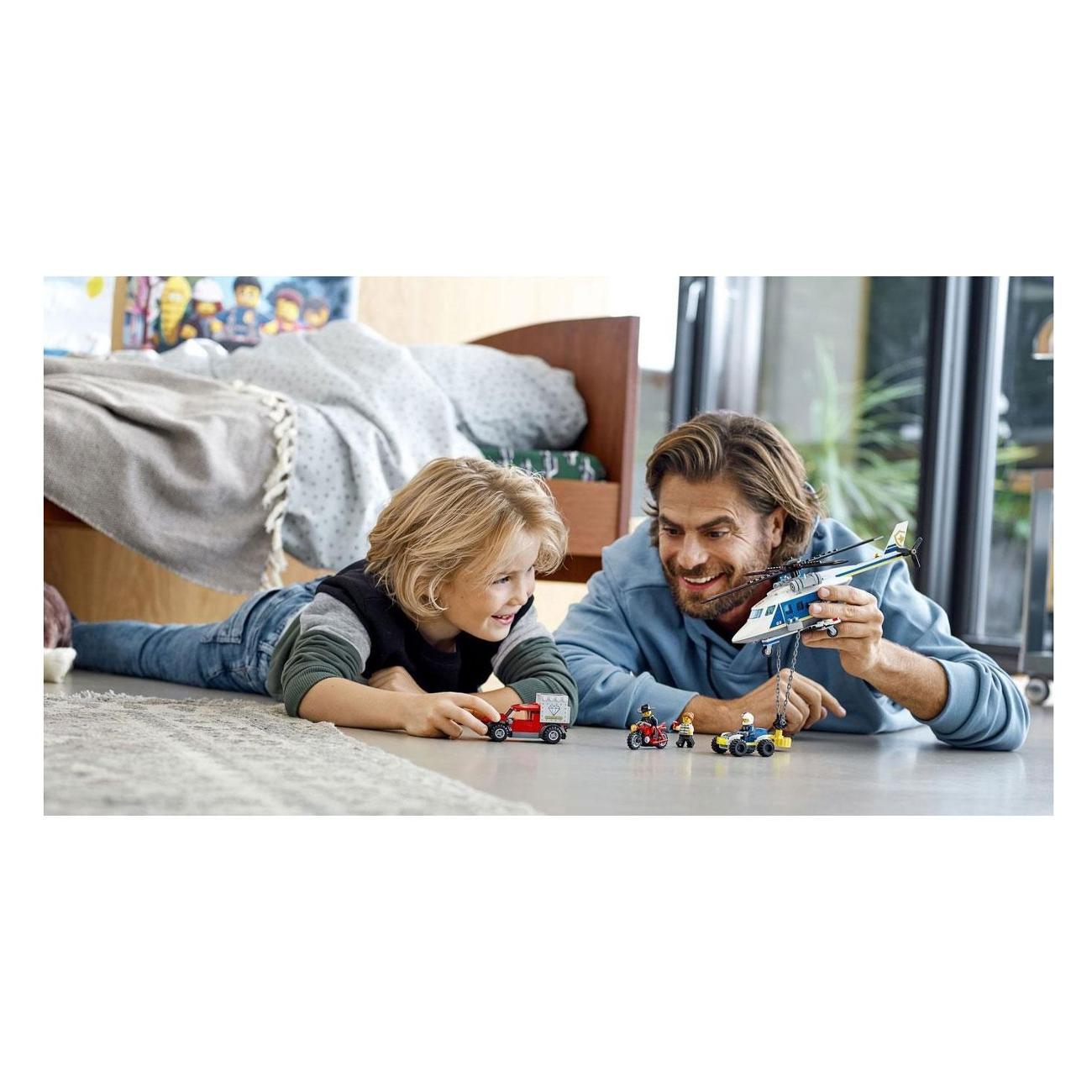 Конструктор Lego City Police Погоня на полиц.вертолёте