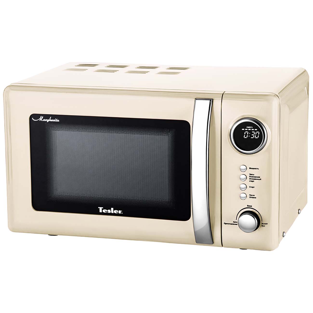 Микроволновая печь соло Tesler ME-2055 бежевая фото