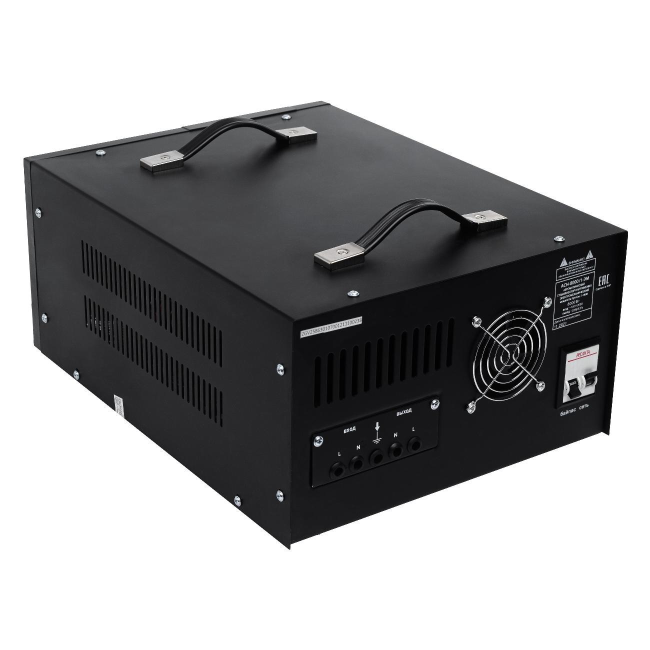 Стабилизатор напряжения Ресанта АСН- 8 000 /1-ЭМ