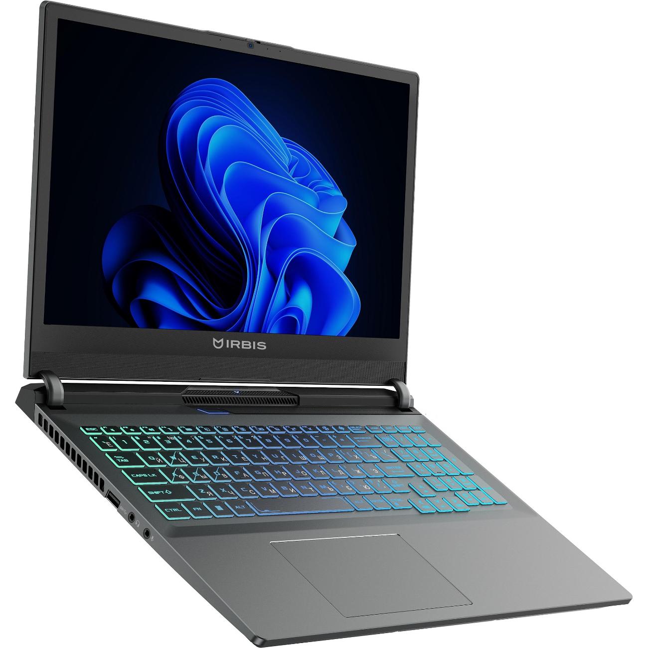 Ноутбук игровой Irbis 15NBC1011/15.6"/AMD Ryzen 5 6600H/16/512/RX 6650M/noOS/серый